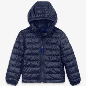 Primary Kids Lightweight Puffer Jacket - Navy